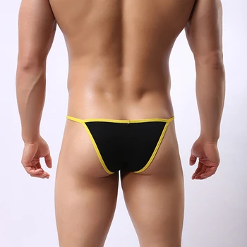 

Men's Modal Bikini Underwear Sexy Low Rise Brazilian Back Cut Bulge Briefs
