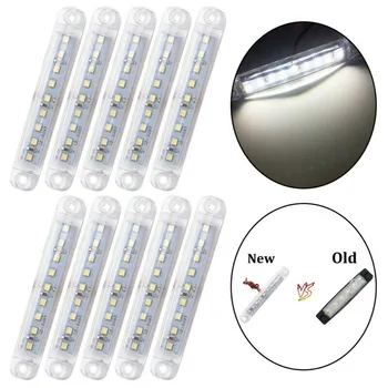 

12-30V Car LED Lights PS bulbs lamp 10pcs White 9 LED Side Waterproof New