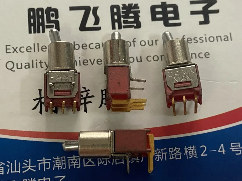 

1 шт., миниатюрный переключатель U.S. C & K T101, 3 фута, 2 шестерни, горизонтальная короткая ручка с кронштейном, 0,4 ва, переключатель с вибрирующей головкой