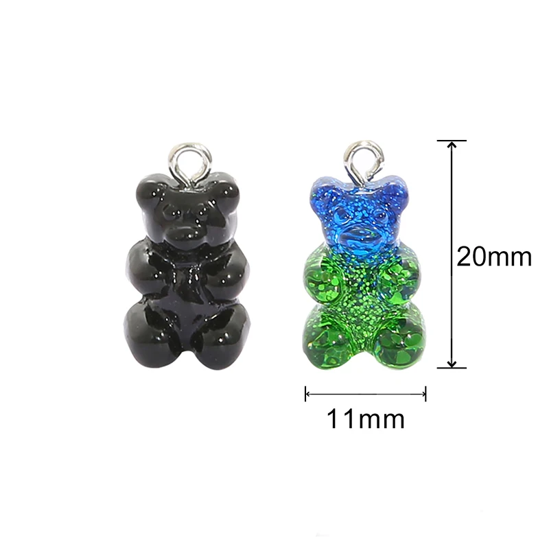 79 PCS Colorful Candy Pendant Charm, Cute Resin Charms for Jewelry Making  with Gummy Bear Charms