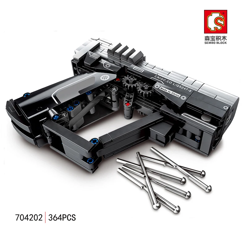 

SEMBO Building Blocks Small Pistol Model Signal Gun Bricks Technic Educational Toys For Children Gifts 704202