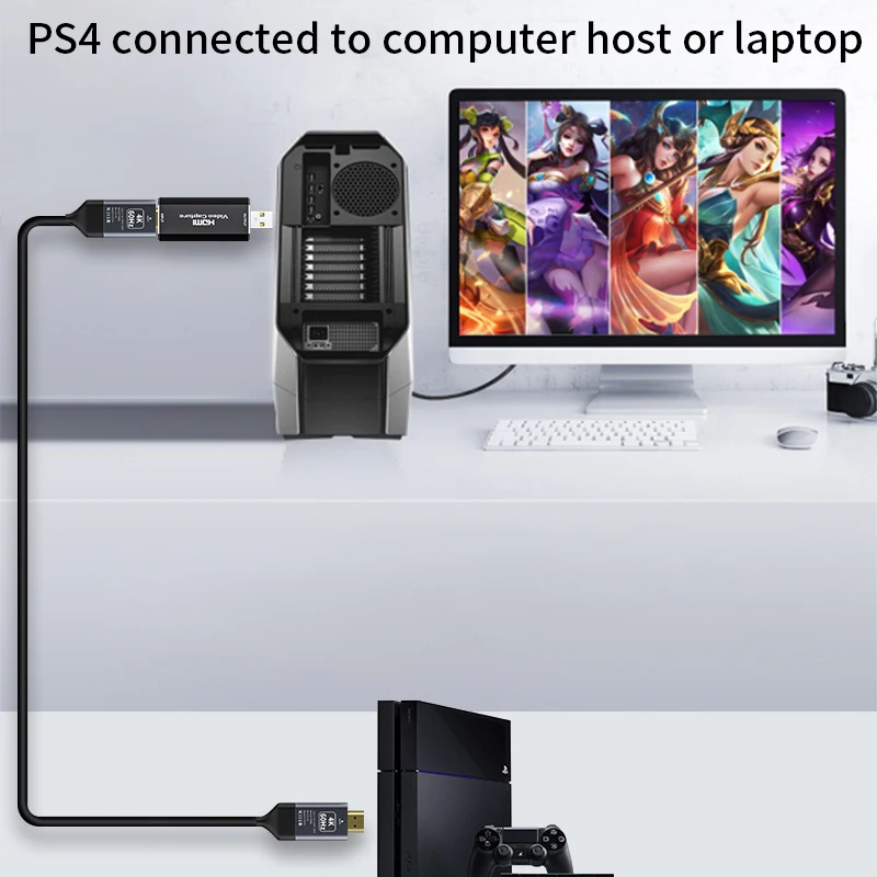 Peresal Hdmi To Usb Capture Card For Ps4 Switch Digital Camera Connect Computer Or Host Used For Recordding Vedio Live Broadcast Hdmi Cables Aliexpress