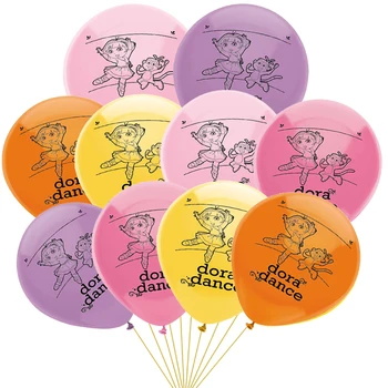 

10pcs/lot 12 Inch Dora the Explorer Balloons education Balloon foil Boots ballon children's birthday party Gift Decoration Toys