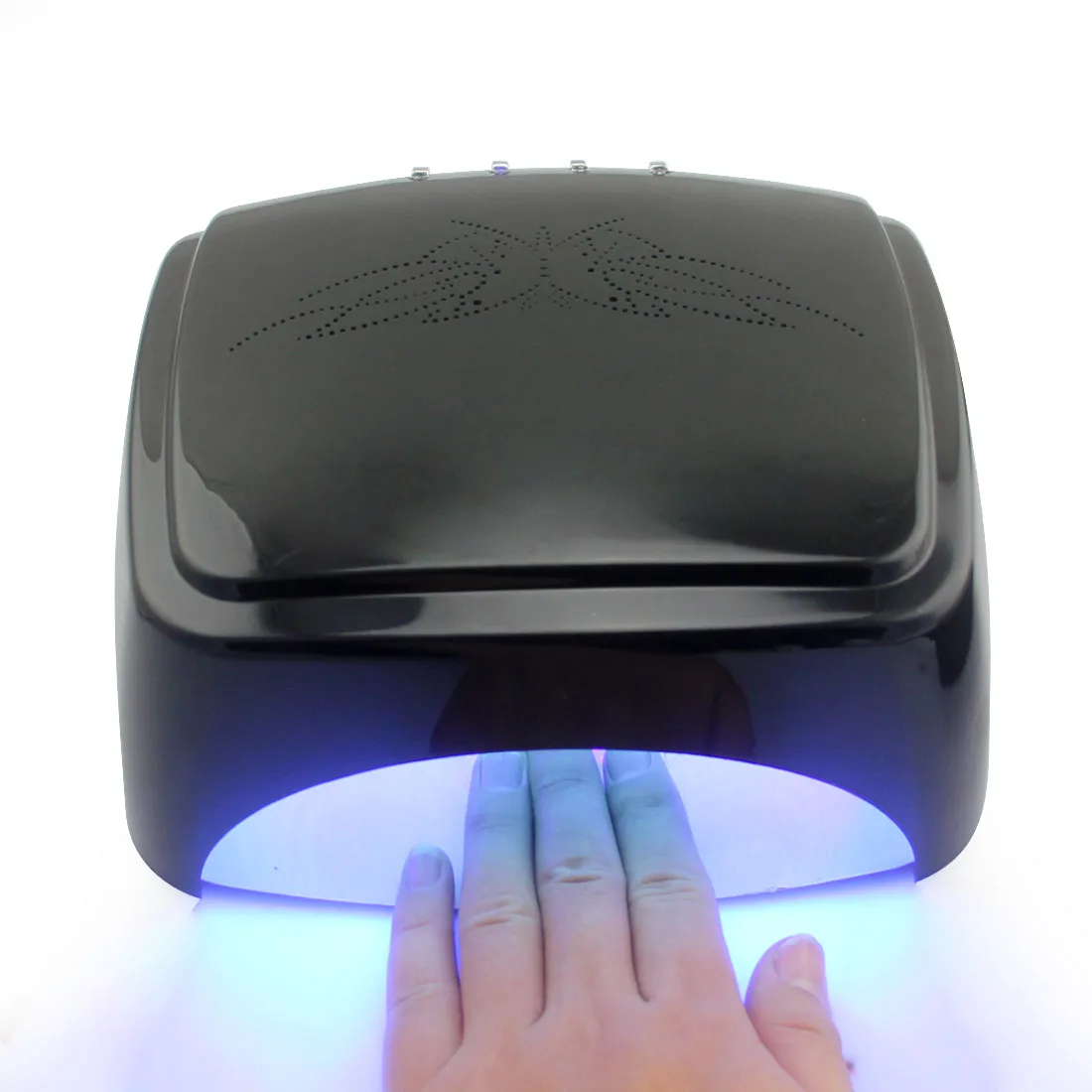 60 Вт светодиодный+ CCFL Сушилка для ногтей Маникюр Педикюр салон отверждения всех гель-лаков для ногтей Светодиодный УФ-лампа Инструмент для дизайна ногтей лампа для ногтей - Цвет: Black