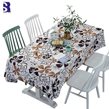 

SunnyRain 1-Piece PVC Tablecloths Tablecothes Watherproof Plastic Table Cloth Rectangular Table Cover