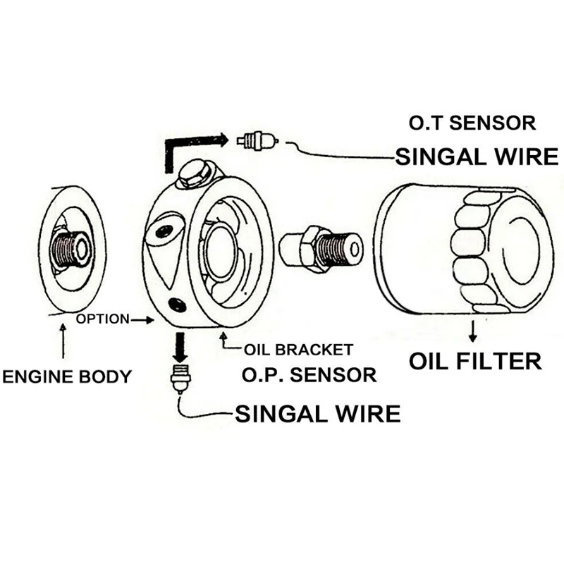 Датчик фильтр Сэндвич адаптер алюминиевый сплав Масляный фильтр охладитель Сэндвич пластина адаптер масляный охладитель комплект