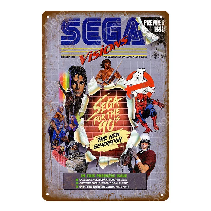 Кино, комикс, видео игра, Yoys Poster Play Gaming, металлические знаки, геймерская наклейка на стену для паба, бара, клуба, домашний декор, мультяшная доска, YI-162 - Цвет: YD8080BI