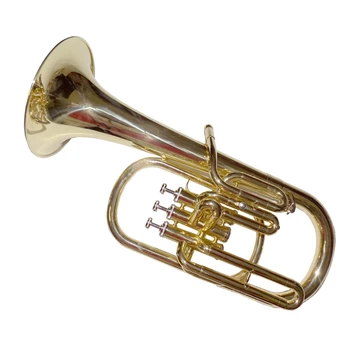 

Eb Alto Horn with ABS Case Mouthpiece Three pistons alto horns Musical instruments Yellow brass horn Lacquer nickel silver