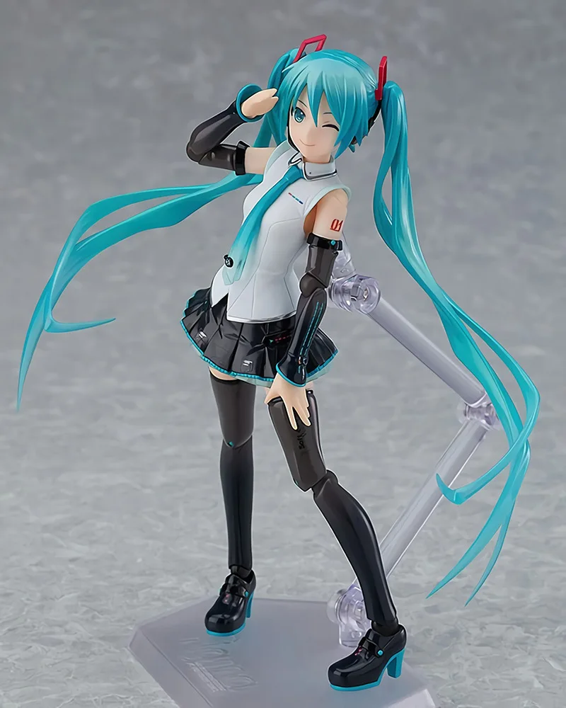 Виртуальная певица Мику Хацунэ Мику Figma 394# Hatsune V4X Мобильная фигурка для трансплантации лица гаражный набор