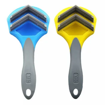 

Hair Removal Comb for Dogs Cat Detangler Fur Trimming Dematting Deshedding Brush Grooming Tool For matted Long Hair Curly Pet
