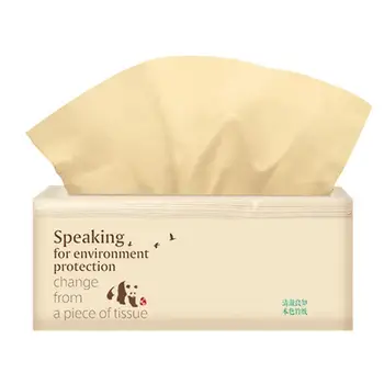 

150PCS Facial Tissue Degradable Natural Silky Smooth Soft 3-Ply Tissue Paper For Bathroom Kitchen Home Bamboo Fiber Paper Towel