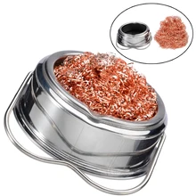 Стальной провод паяльный наконечник очиститель сетка паяльник Железный наконечник сетка очиститель проволока анти пайка окисление Сварка оловянный инструмент для удаления