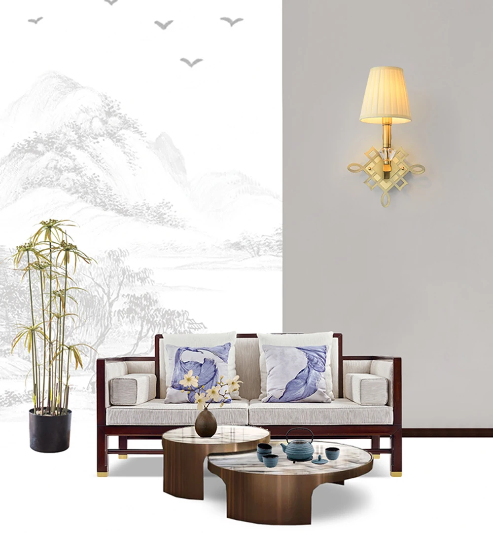 artistic design brass wall lights modern home wandlampen hotel stair lights height 40cm