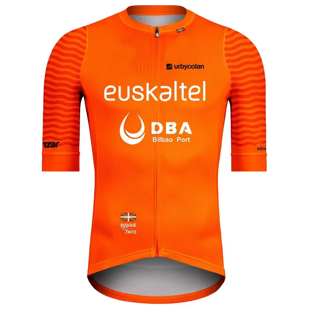 2020 EUSKALTEL DBA PRO командная оранжевая одежда с коротким рукавом ROPA CICLISMO Велоспорт