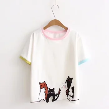 

women fashion letter pattern short sleeve round neck t shirt women tops t shirt women