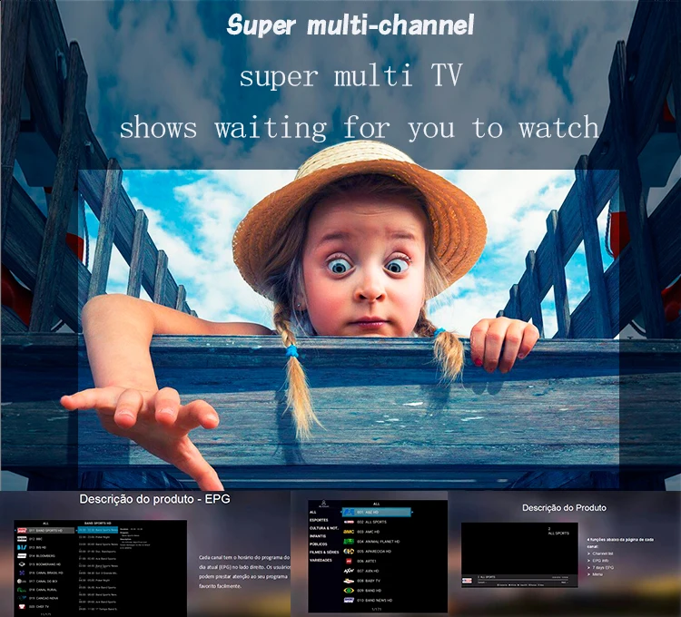 ТВ e-код Бразилия HD tv Express Live tv с более чем 333 каналов для tv box