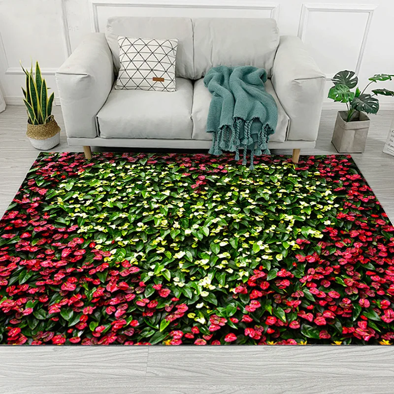 Романтический в форме цветка на День Святого Валентина 3D коврики с принтом дома
