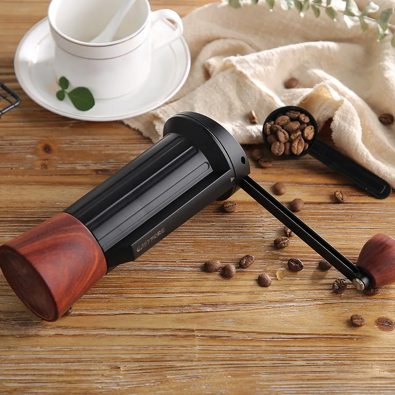 Portable H-Idden Handle Hand Coffee Machine Hand Coffee Grinder Household Coffee Pot with Stainless Steel Grinding Core Househol