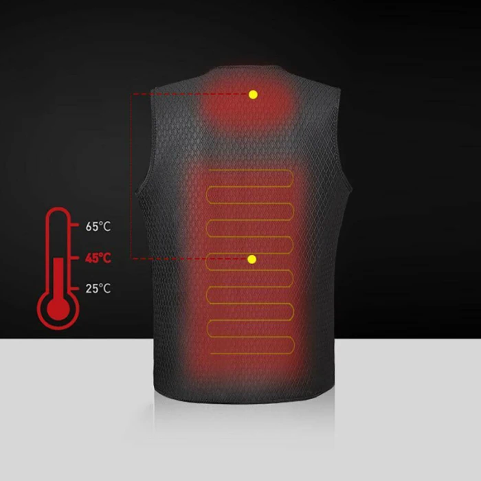 Хит продаж! Жилет с электрическим подогревом, куртки, теплый жилет для зимнего катания на лыжах