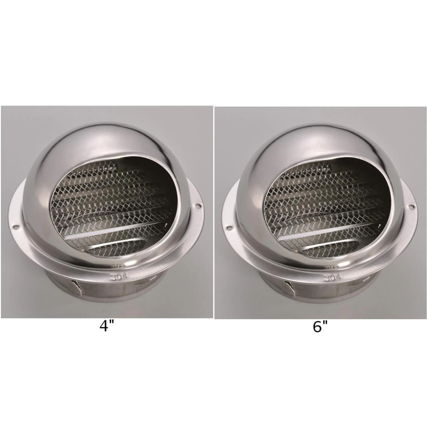 Round Air Vent Outlet Duct Fan Tumble Dryer Extractor Wall Mount Air Vent Stainless Steel Industrial Uses