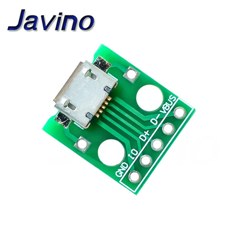 10 шт. Micro USB Для DIP адаптера 5pin гнездовой разъем плата модуля панель 5 контактный