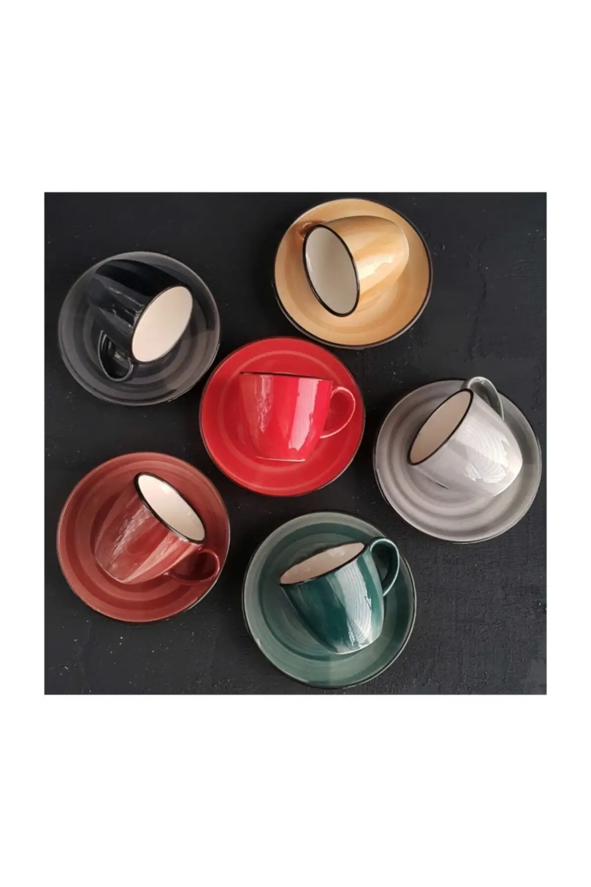 

Coffee Cup Pad 6 Personality 12 Piece Porline Mix
