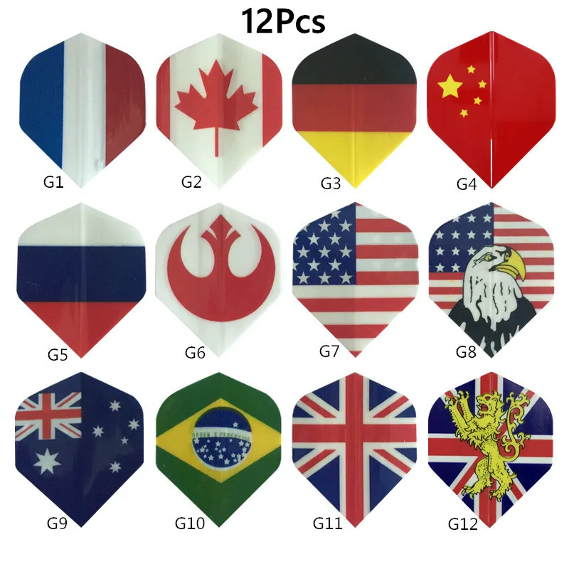 

12 Pcs Darts Wing 4.4*3.6 cm Universal Throwing Darts Flights Tails Set for outdoor Game