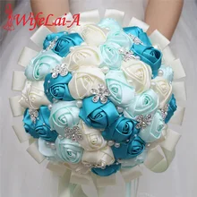 WifeLai-A 21 см Свадебный букет розы полиэстер Свадебные цветы Свадебные букеты Искусственные подружки невесты Свадебный букет s W224A