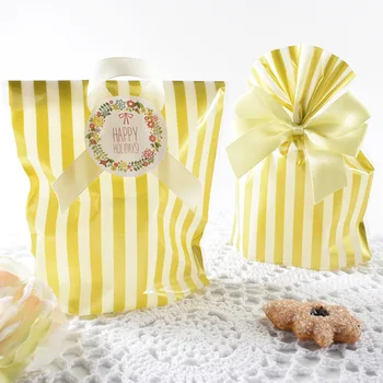 

2020 New arrive Wedding Birthday Buffet Party Table Supplies Macarone bag Bakery biscuit bag baby shower birthday party 50pcs