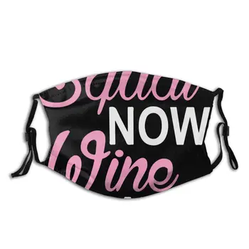 

protective mask with filter Squat Now Wine Later anti dust PM2.5 reuse adult teen child girl