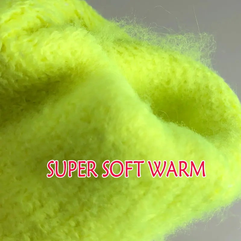 Super Warm Thermal Winter Safety Work Glove Dipping Latex Rubber On Palm With Nappy Acrylic Liner Windproof Cold-Proof Gloves