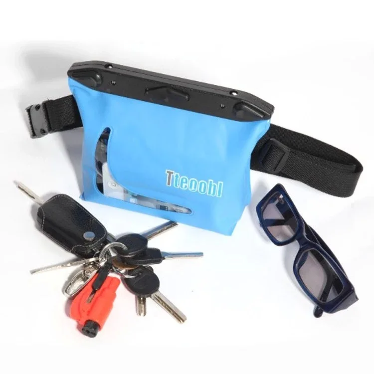 

Tteoobl Outdoor Waterproof Waist Bag Multi-functional Swimming Sundry Bag in Swimming Rafting Diving Use 20 M Deep Sleeves