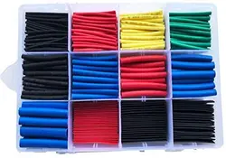 Tubulação do psiquiatra do calor de salipt 5 cores 12 tamanhos 800 pces sortimento kit (800 pces)