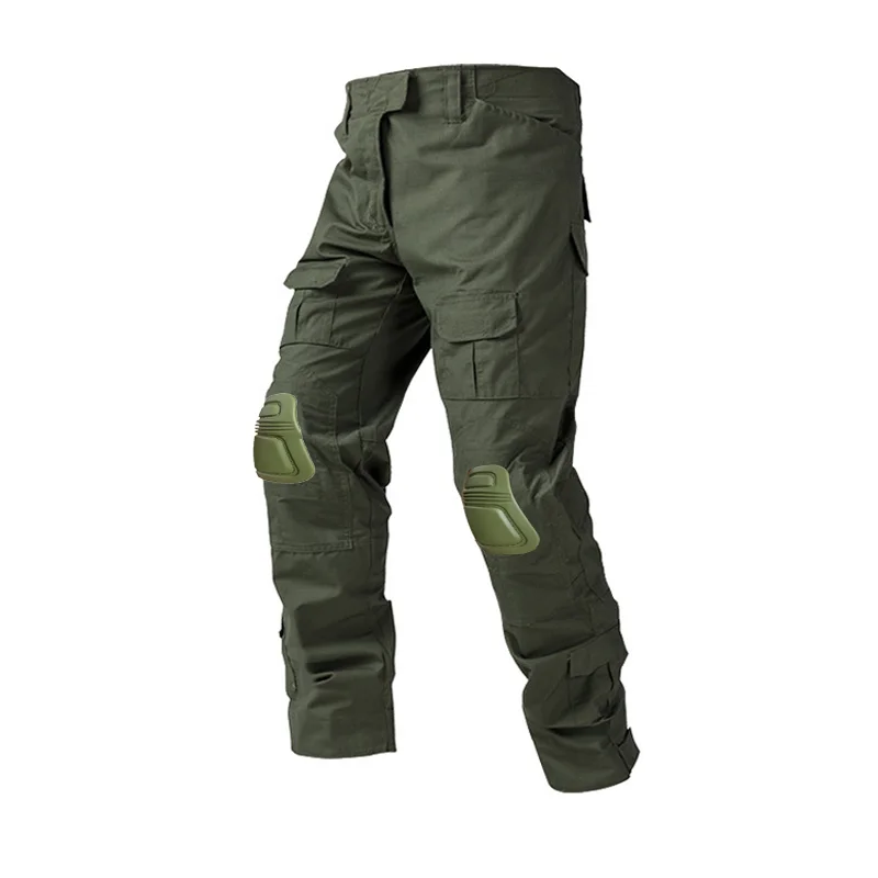 Men's Military Tactical CP Green Camouflage Cargo Pants US Army Paintball Combat Trousers with Knee Pads Airsoft Work Clothing tactical cargo pants