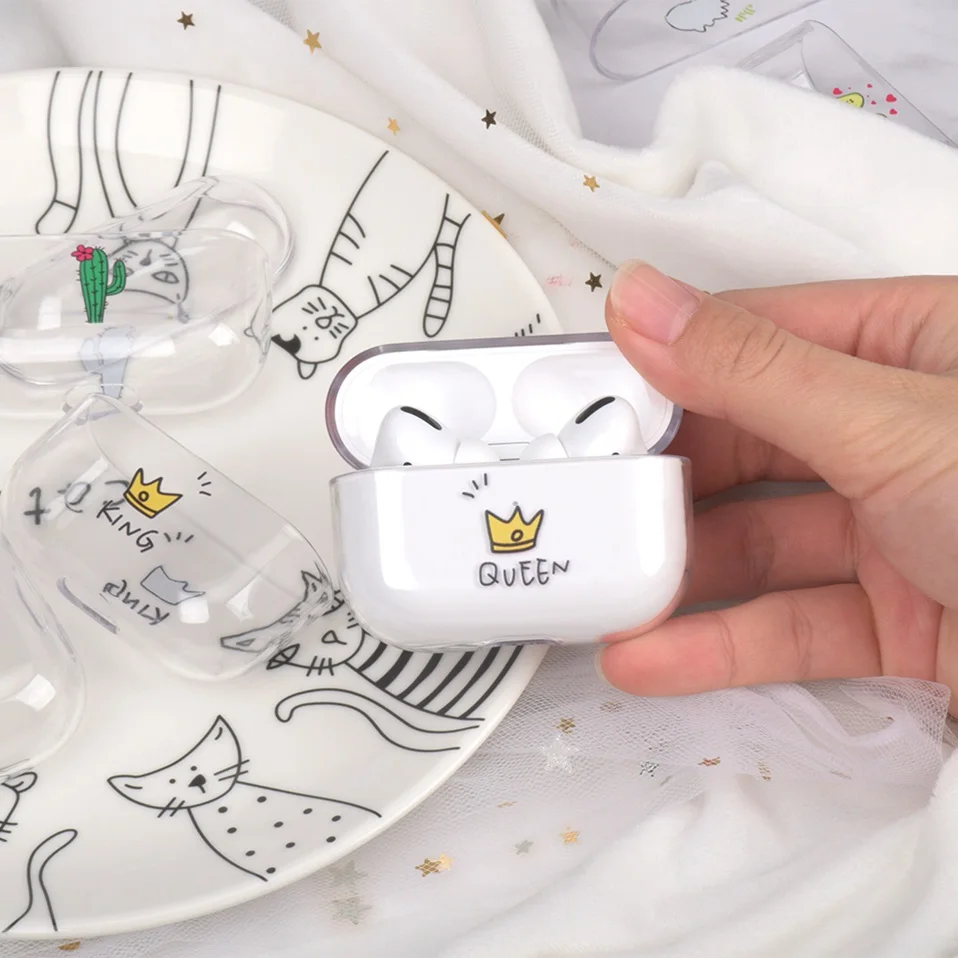 Чехол для AirPods Pro, Роскошный прозрачный чехол для наушников, чехол для Air pods Pro 3 Apple TWS, силиконовый защитный чехол Fundas