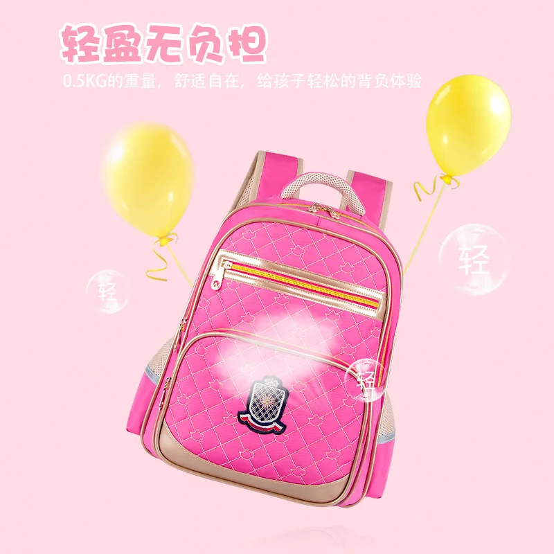 

School Bag Young STUDENT'S 1-3 Grade GIRL'S Children Backpack BOY'S 4-6 Korean-style Lightweight Waterproof Burden Relieving Big
