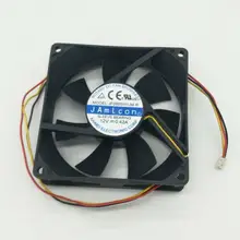 Для Jamicon JF0925H1UM-R DC 12V 0.42A, Размеры: 90x90x25 мм 3-Провода Сервер площадь Вентилятор