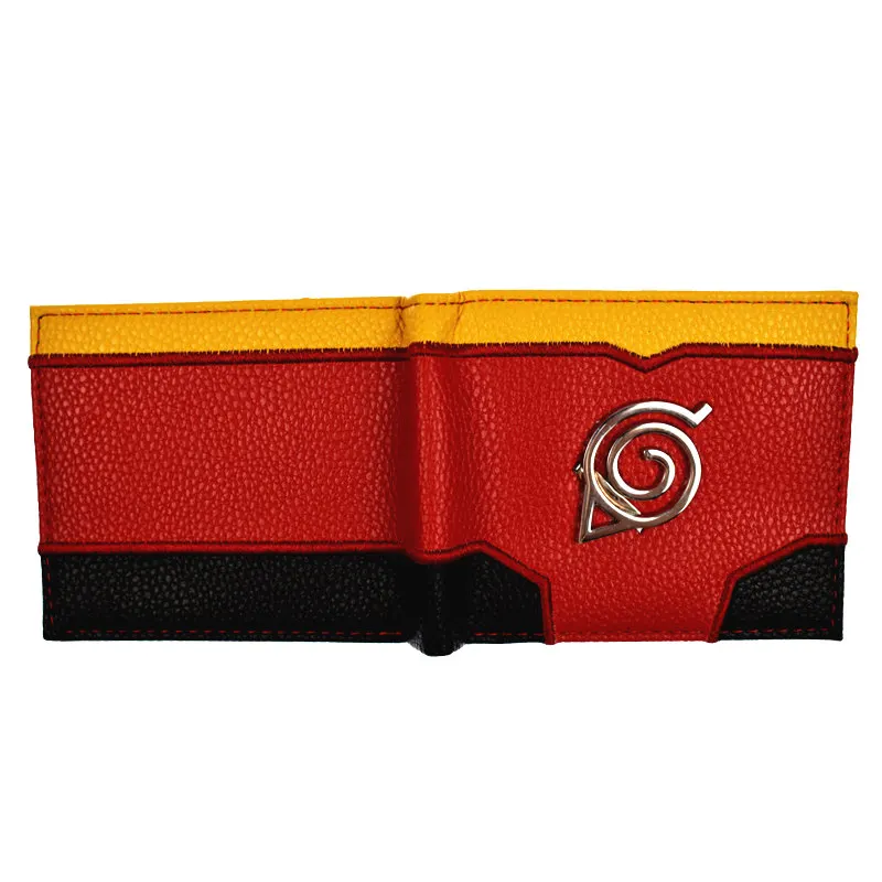 Аниме кошелек Naruto, мужской короткий кошелек, крутой дизайн, кошельки для мальчиков