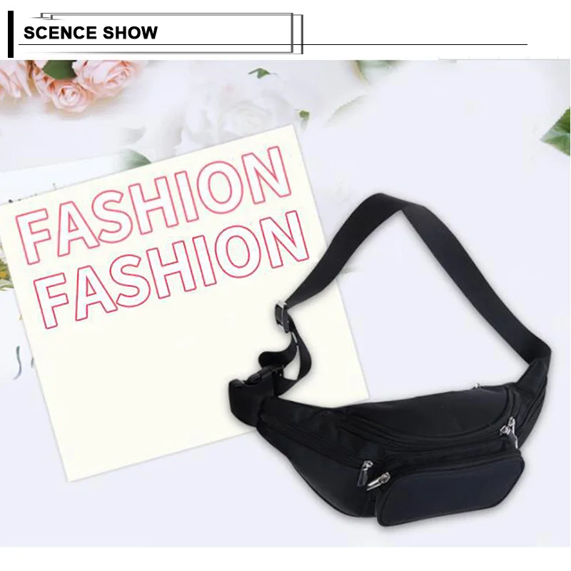 Brief Design Men Belt Waist Pack Large Capacity Phone Money Waist Bags Male Waterproof Male Travel Fanny Pack Durable Chest Bag