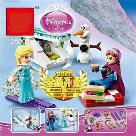 

25005 315Pcs Princess Friends Sparkling Ice Castle Building Blocks Model Bricks Girls Toys Gift micro block toys for children