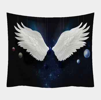 

Nordic I Hanging Cloth Decorative Tapestry Tapestry Beach Towel Tapestry Angel Wings Printed Blanket Macrame Wall Hanging