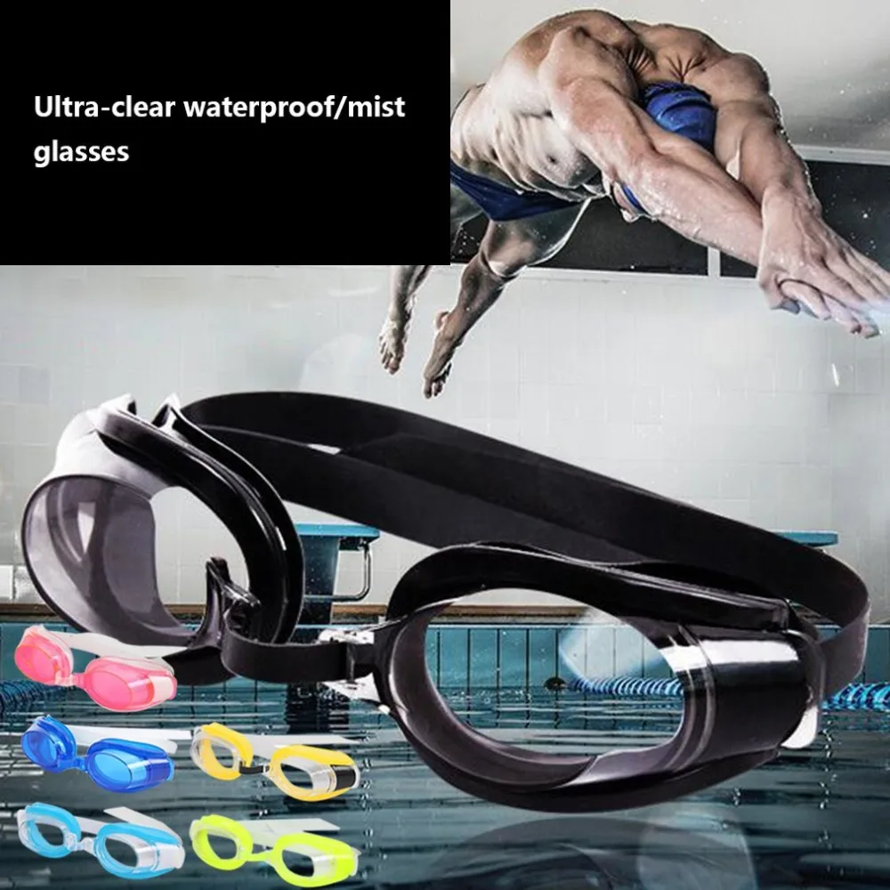 Hd плоская световая коробка водонепроницаемые и противотуманные очки для плавания унисекс очки для плавания против царапин 3 комплекта