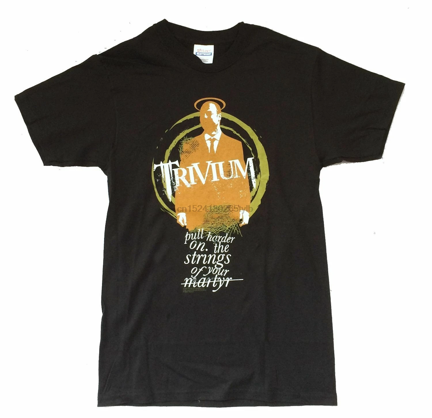 Trivium Pull Harder On The Strings Of Your Martyr Black T Shirt New Official T Shirts Aliexpress aliexpress