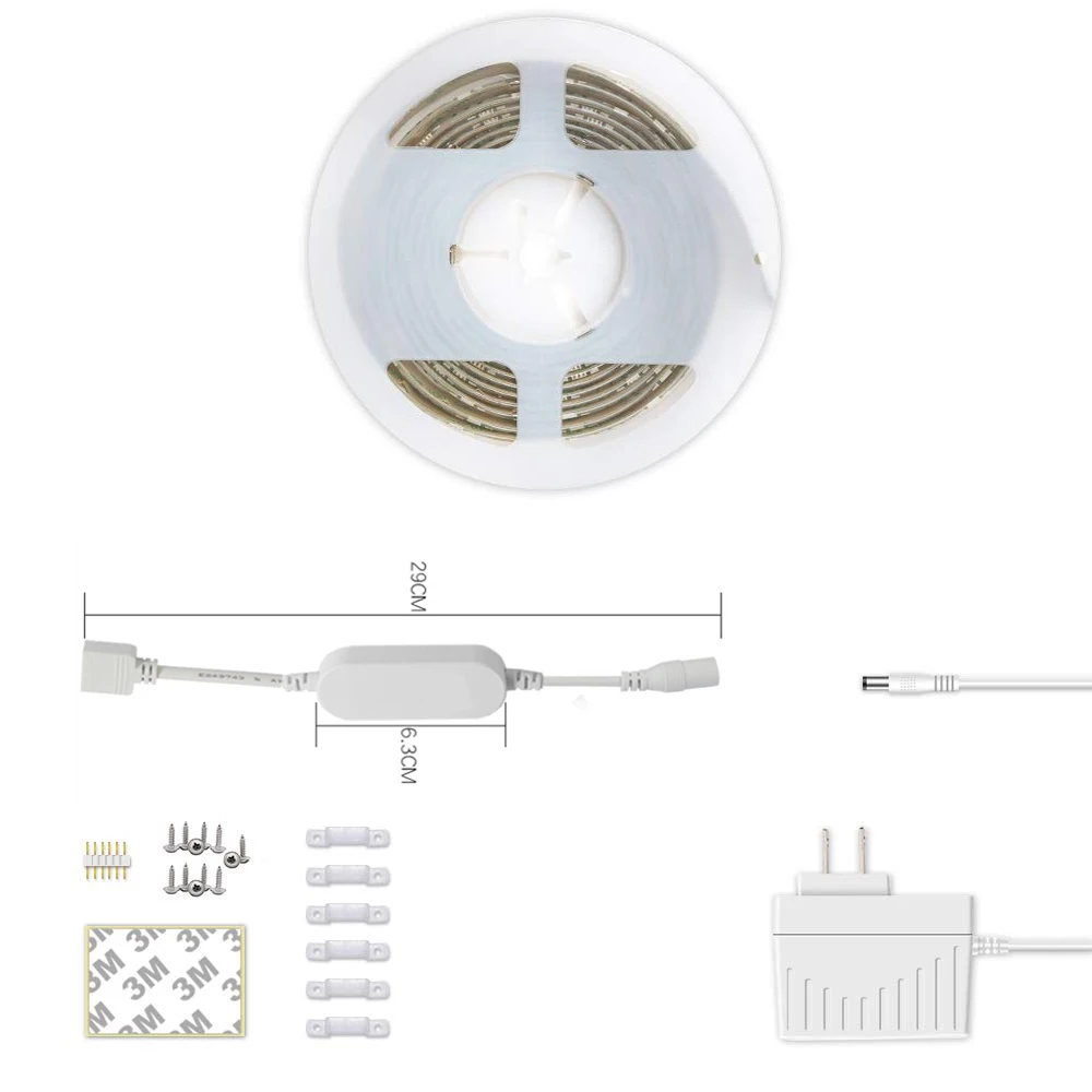 

WiFi Smart LED Strip Light - iLintek Color Changing LED Strip Lighting Kit RGB+Tunable White Mood Light IP44 Waterproof Compatib