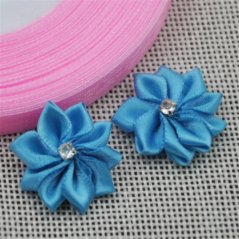Upick satin ribbon flowers bows with Appliques Craft DIY Wedding E14 40pcs satin ribbons,ribbon supplies,satin ribbon