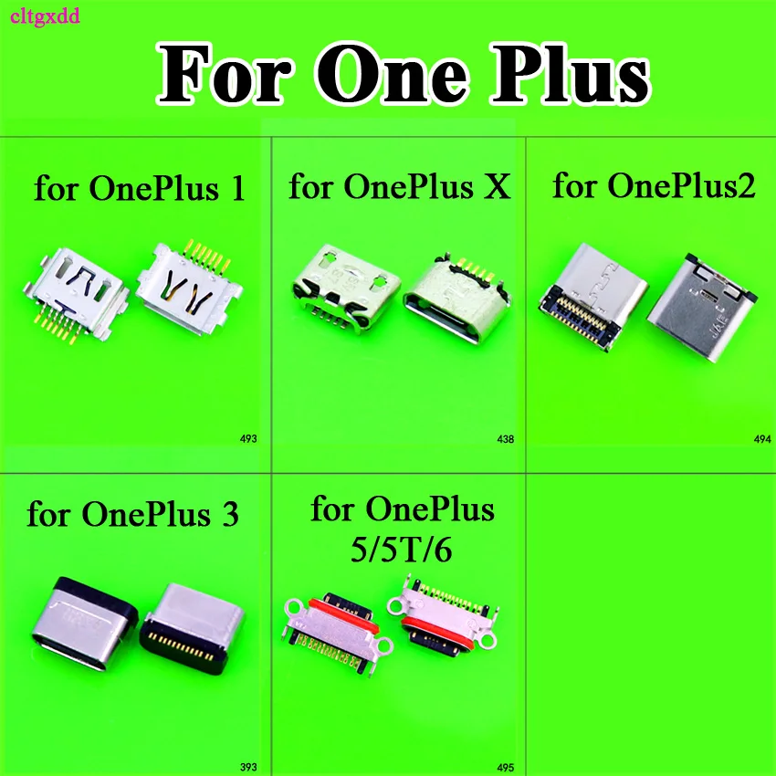 Cltgxdd для Oneplus 1 2 3 3T X 5 5T 6 USB-разъем зарядного порта Тип C док-разъем зарядки