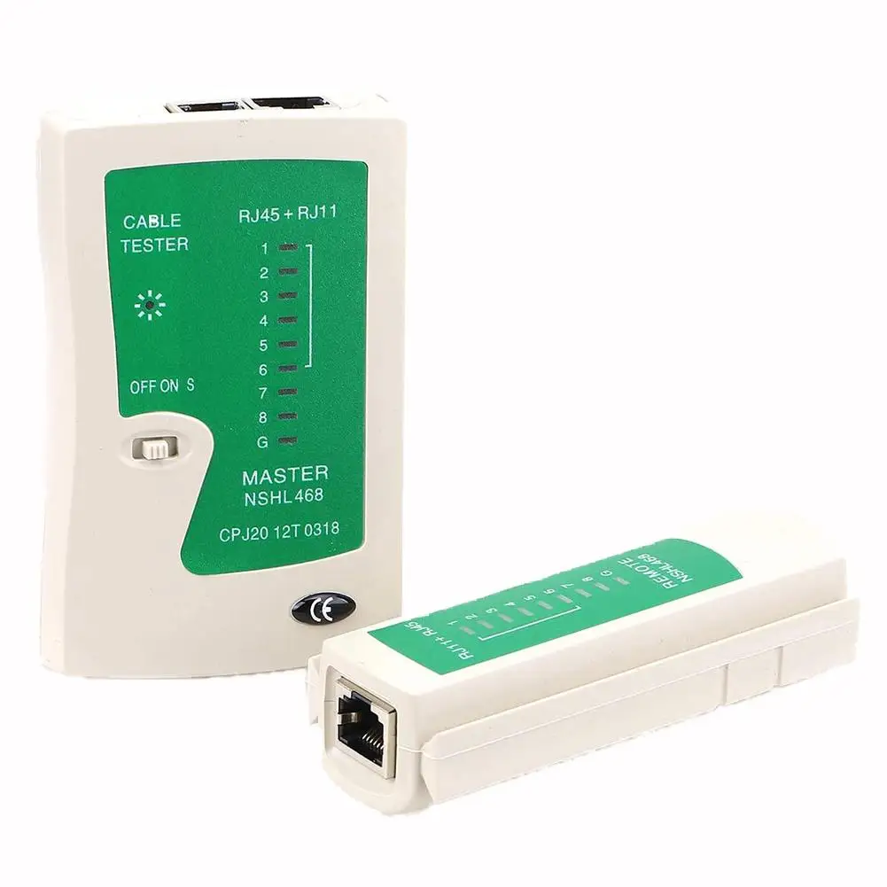 Профессиональный тестер сетевого кабеля RJ45 RJ11 RJ12 CAT5 UTP LAN детектор кабелей