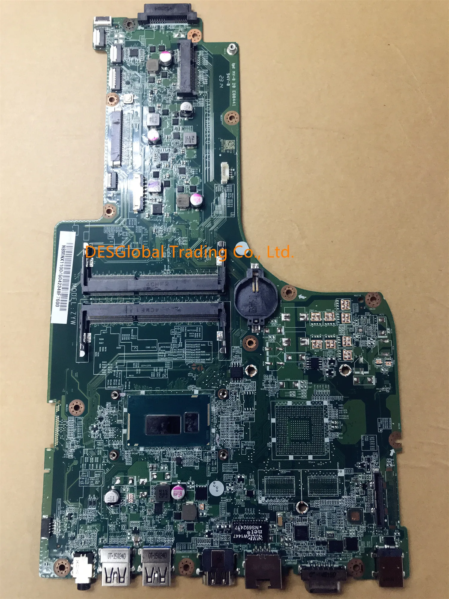 Для ACER Aspire E5-771G E5-771 ZYW материнская плата I3-4005U SR1EK материнская плата для ноутбука DA0ZYWMB6E0 NBMX1100450 полностью протестированная быстрая