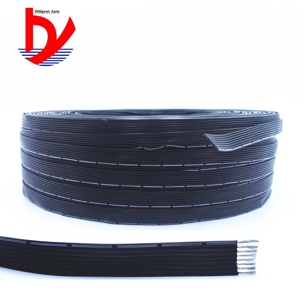 26AWG 3P 4P 8P специальный мягкий высокотемпературный силикон кабель Мягкий параллельный провод черный белый луженая медная проволока Гибкая линия 10 м