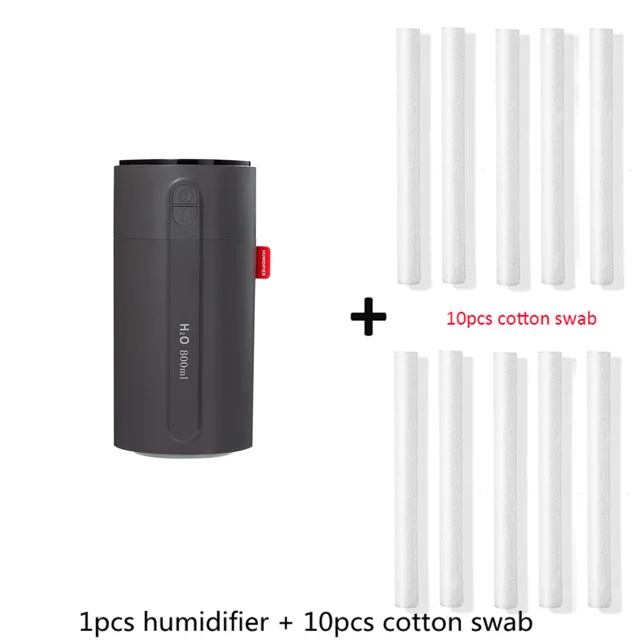 800ml Wireless Aromatherapy Diffuser Humidifier 2000mAh Battery Rechargeable Essential Oil Diffuser Air Humidifier For Home Car HHH